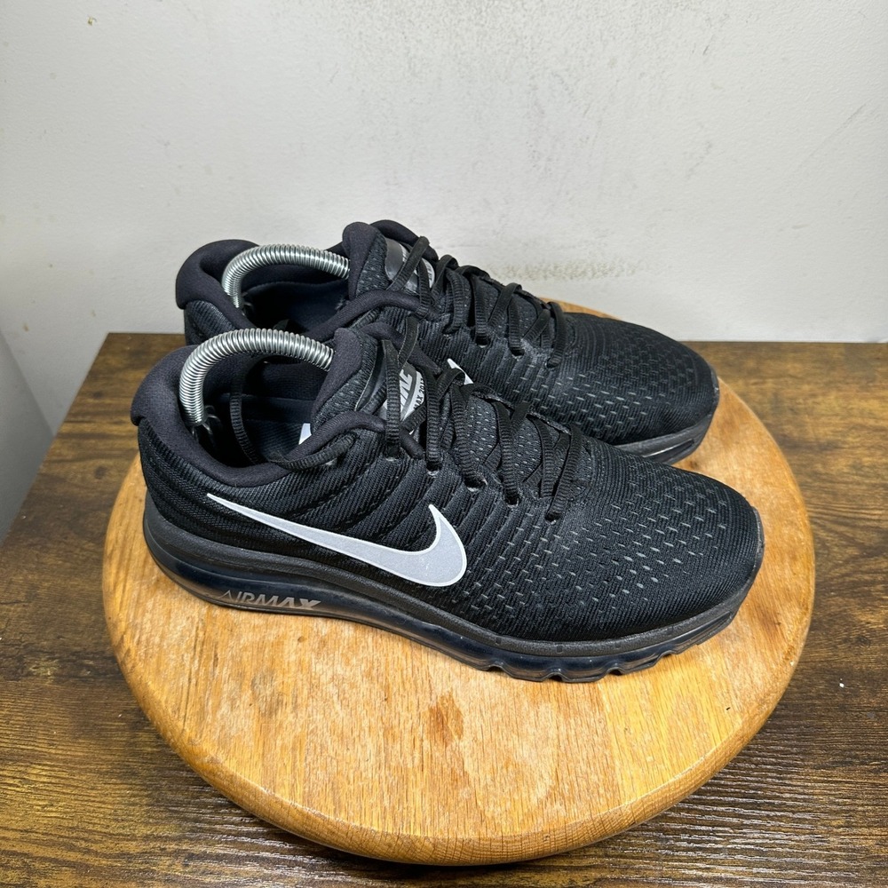 Nike Air Max 2017 Women's Running Shoes Black Silver Size 10 849560-001